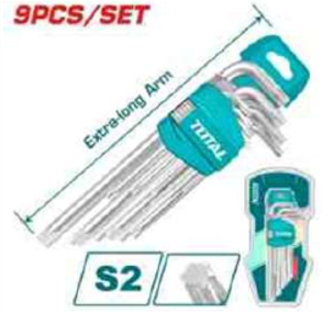 THT106391 Jgo x 9pcs LLave Torx XL TOTAL