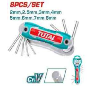 THT1061826 Jgo Tipo Llavero Allen x8pcs 2-8mm TOTAL