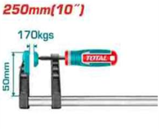 THT1320503 Prensa carpintero F 50x250mm TOTAL