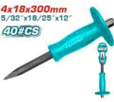 THT4221226 Cincel con capuchon PUNTA 18X300mm LIVIANO TOTAL
