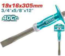 THT4411216 Cincel con capuchon plano 19x16mm INDUSTRIAL TOTAL