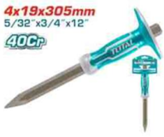 THT4421219 Cincel con capuchon punta 4x19mm INDUSTRIAL TOTAL