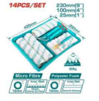 THT862302 Juego 14 en 1 Rodillos con bandeja TOTAL