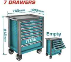 THRC01071 Carro Porta herramientas con 7 cajones TOTAL