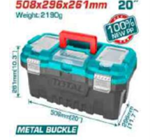 TPBX0202 Maleta porta herramientas con seguro metálico 20" TOTAL