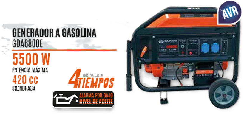 DGG6800E GENERADOR ELECTRICO GDA6800E DAEWOO DAEWOO
