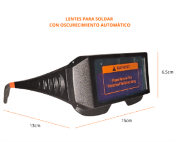 WG9030-2B LENTES PARA SOLDAR OSCURO AUTOMATICO REDBO
