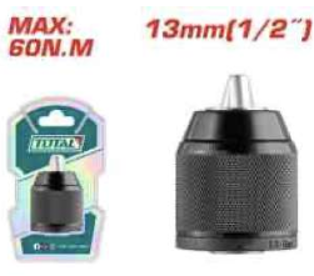 TAC4513201 Chuck metálico 1/2" 60nm TOTAL