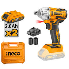 CIWLI2038 LLAVE DE IMPACTO300Nm 20V+CARGADOR+2BATERIA2.0Ah INGCO