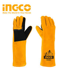 HGVW02 GUANTES CUERO LARGO SOLDADOR 16" INGCO