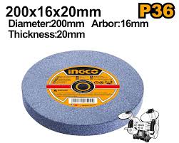 AGW2008016 Rueda de molienda 200x16x20mm P36 INGCO