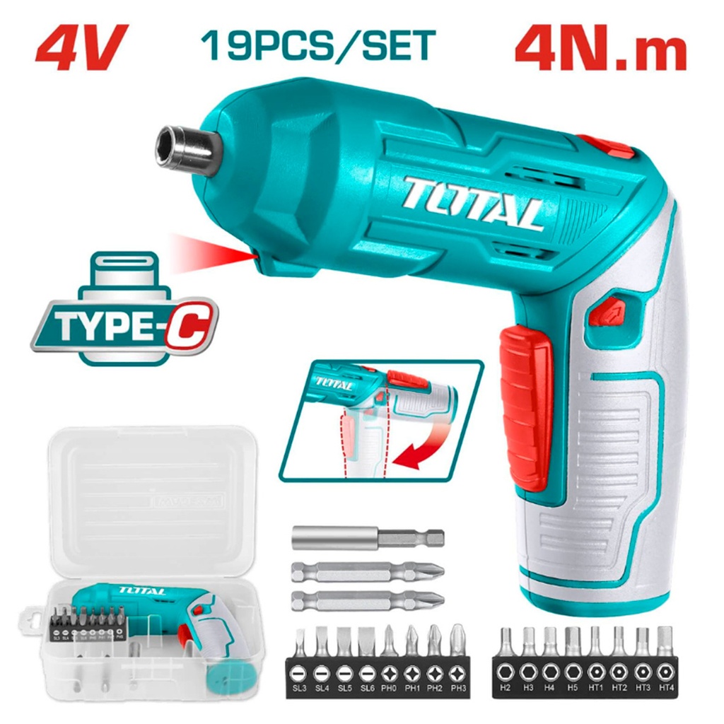 [TSDLI0442] TSDLI0442 Atornillador 4v EN MALETA TOTAL