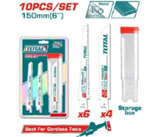 TAC521002 Jgo x10pcs Cuchilla para sierra sableTOTAL