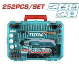 TG5133261 Minidrill + 252 Accesorios, en MALETA TOTAL