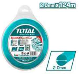TRL20124 Nylon para desmalezadora 2mm x 124mmTOTAL