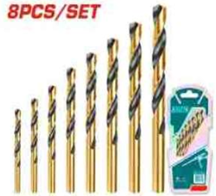 TACSD0801 Jgo x 8pcs Broca para metal TOTAL