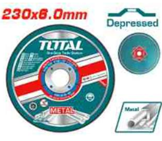 TAC2232301 Disco desbaste METAL 9" X 6.0mmTOTAL