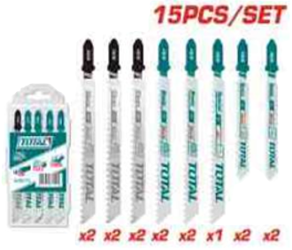 TAC1501 Jgo x 15Pcs Hoja para Sierra Caladora MIXTA TOTAL