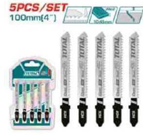 TJSBT101D Jgo x 5pcs Hoja para Sierra Caladora TOTAL