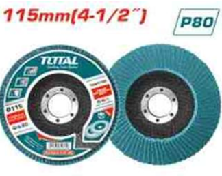 TAC641153 DISCO FLAP 4-1/2" 115MM P80 Zirconium P/ MetalTOTAL