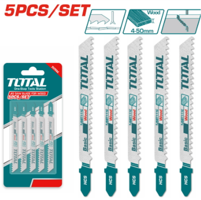 TJSBT111C CUCHILLAS PARA CALADORA SET 5PCS MADERA/METAL/AL TOTAL