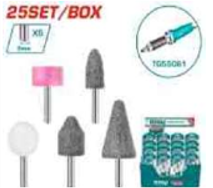 TAKB0502 KIT DE PIEDRAS PARA RECTIFICADOR 5PZS EJE:6MM P/TG55061 TOTAL