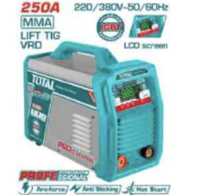 TW225079 Máquina de Soldar 250A, MMA-TIG LIFT, Multi Voltaje, sin accesoriosTOTAL