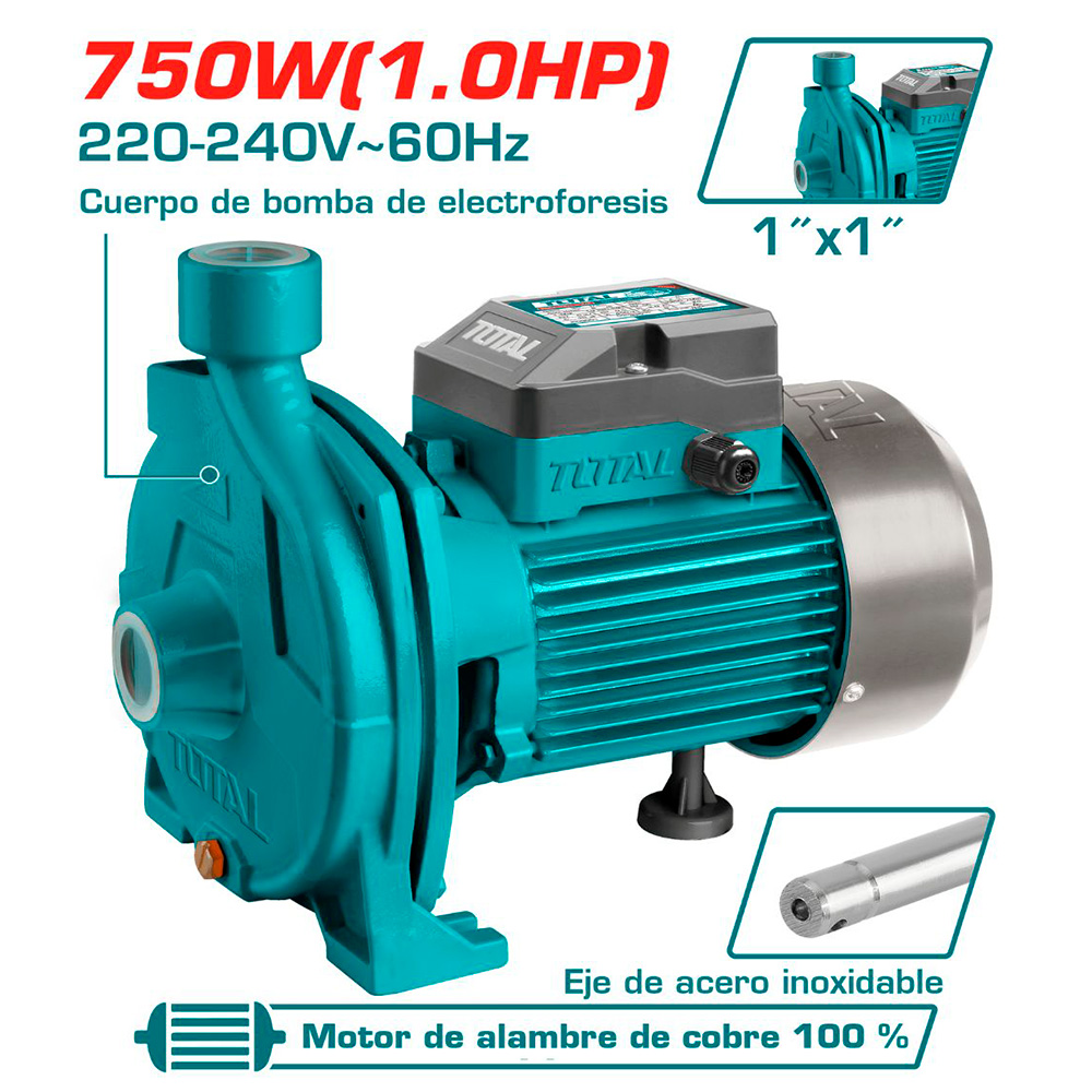 [TWP27506-5] TWP27506-5 Bomba de Agua Centrifuga 1,0HP, 1" x 1" TOTAL