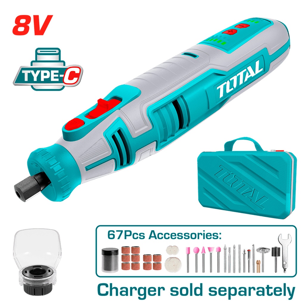 [TMGLI0801] TMGLI0801 Minidrill 8v en maleta TOTAL