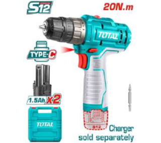 TDLI12202 Atornillador 12v ENTRADA CTOTAL