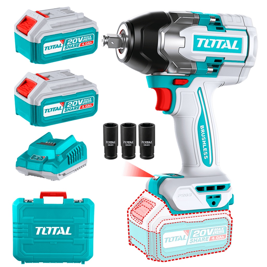 [TIWLI2085] TIWLI2085 Llave de Impacto 20V BRUSHLESS, 850Nm, 1/2" TOTAL