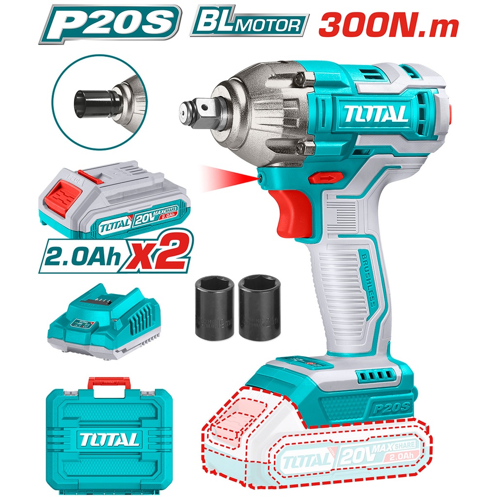 [TIWLI2038] TIWLI2038 Llave de impacto 300N. m. 20V TOTAL