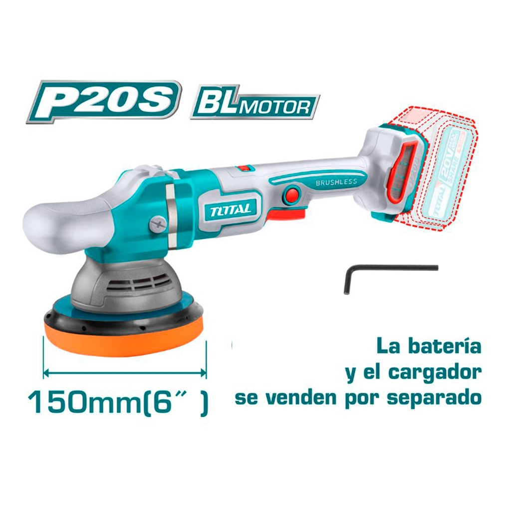 [TAPLI2015] TAPLI2015 Pulidora 6" 20V PESADA TOTAL