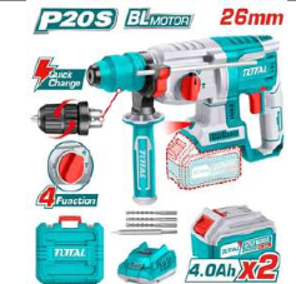 TRHLI202289 Rotomartillos PLUS 20V con acople para broca EN MALETATOTAL