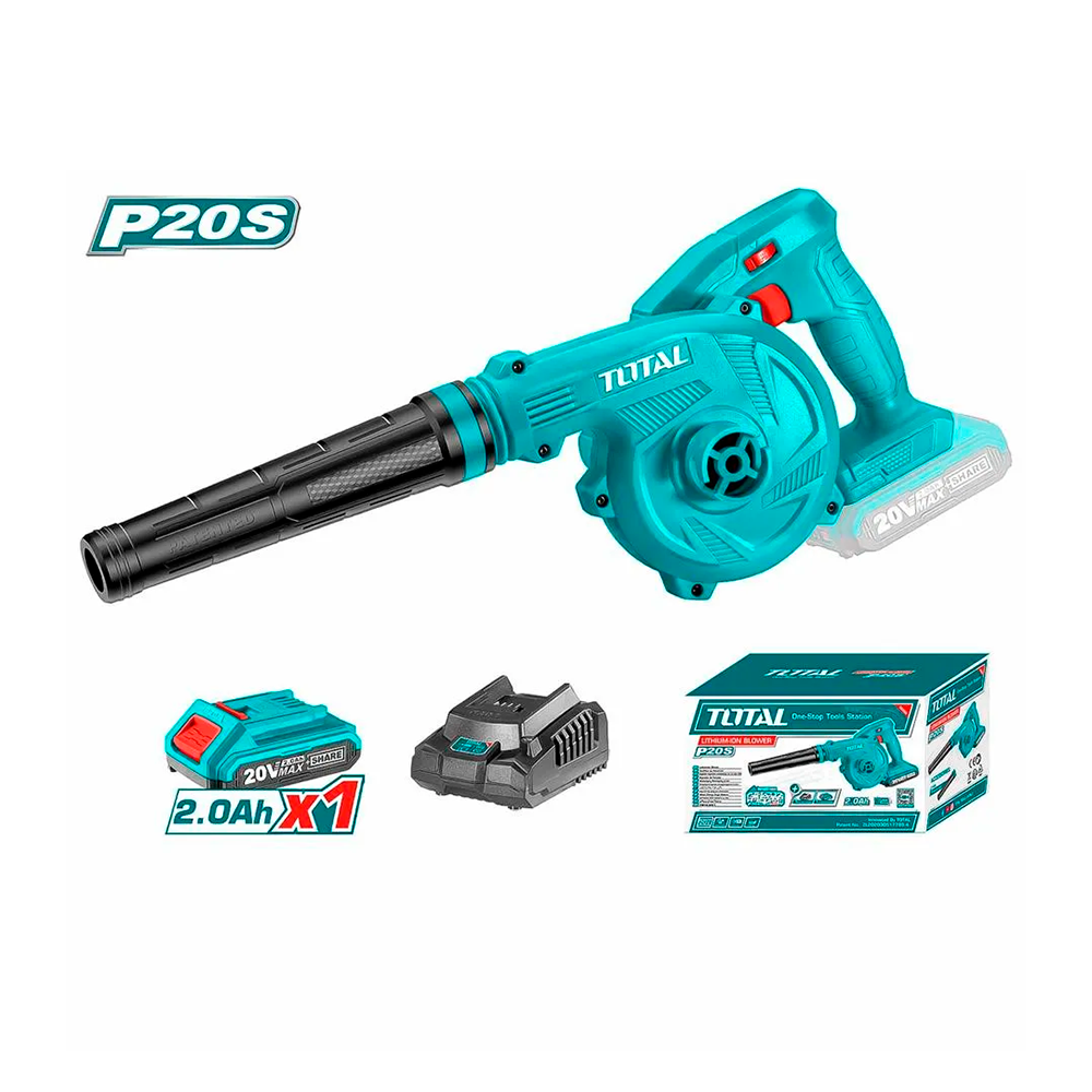 [TABLI200181] TABLI200181 Sopladora 20V PESADA, más 1 batería y cargador TOTAL