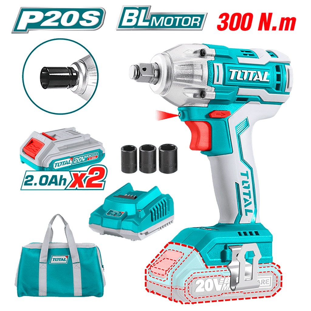 [TIWLI2001] TIWLI2001 Llave de impacto 300N. m. 20v INDUSTRIAL TOTAL
