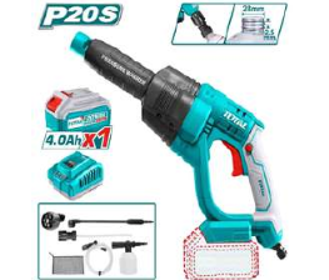 TPWLI20084 Hidrolavadora 20v (incluye bateria 4amp y cargador)TOTAL