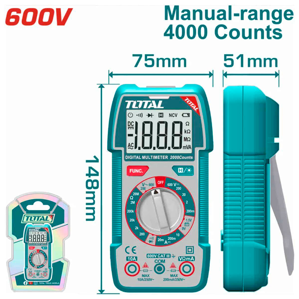 [TMT536002] TMT536002 Multitester 600V TOTAL
