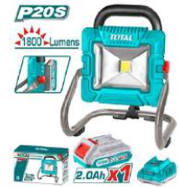 TWLI20258 Lampara de trabajo 20v, con 1 batería y cargadorTOTAL